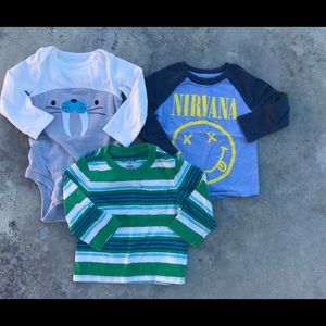 12 month toddler boy shirt bundle